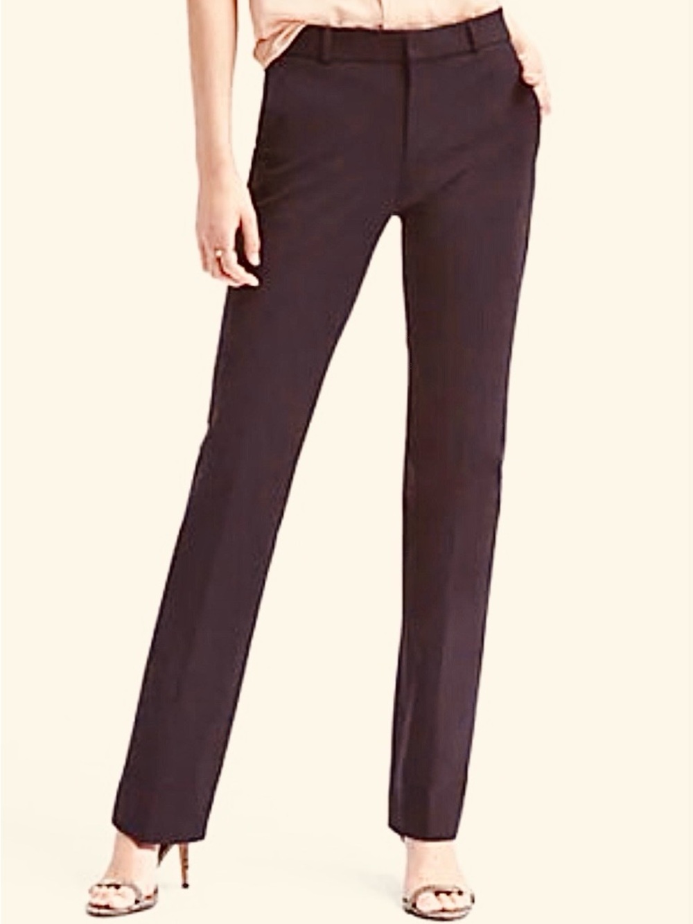 Banana Republic $98 Logan Trouser-Fit Washable Bi-Stretch Work Pant Sz 2